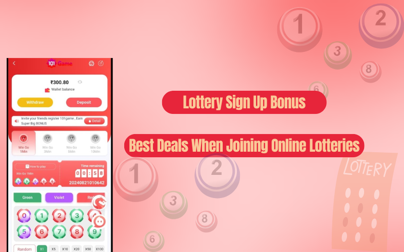 LOTTERY SIGN UP BONUS